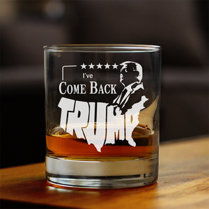 Trump's Come Back as the 47th President - The Boss Returns Rock Glass LM32 63751