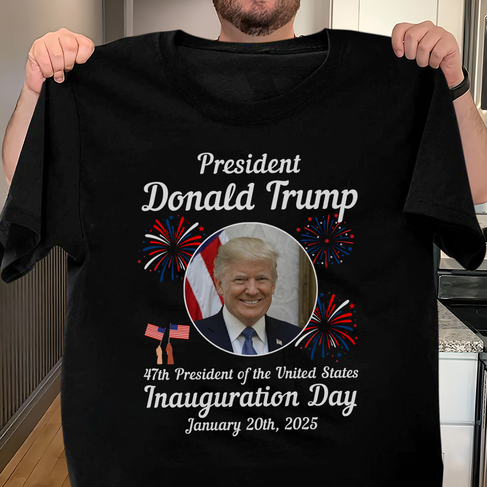 47th President Donald Trump Inauguration Day Dark Shirt HO82 65620