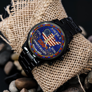 Personalized Name America 250th Anniversary Men's Wrist Watch HO82 901556