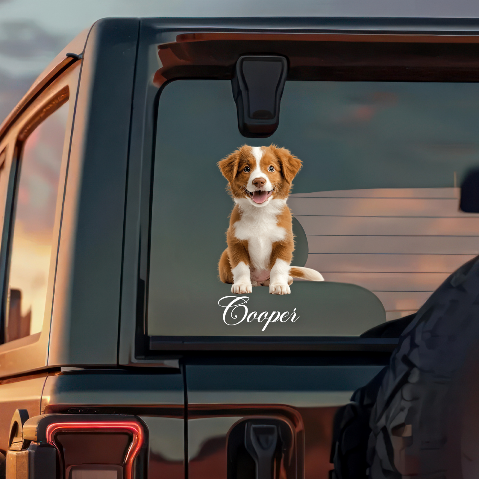 Custom Photo And Name Dog Cat Car Window Decal Sticker HA75 898162