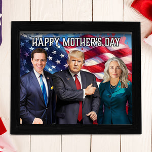 Custom Photo With Trump President Picture Frame Gift For Dad, Mom HO82 65706