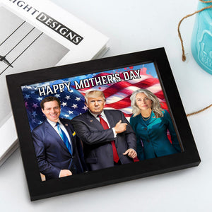 Custom Photo With Trump President Picture Frame Gift For Dad, Mom HO82 65706