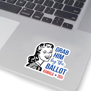 Grab Him By The Ballot - Kamala 2024 Sticker HA75 63524