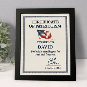 Custom Name Boldly Standing Up For Truth And Freedom Picture Frame HO82 66008