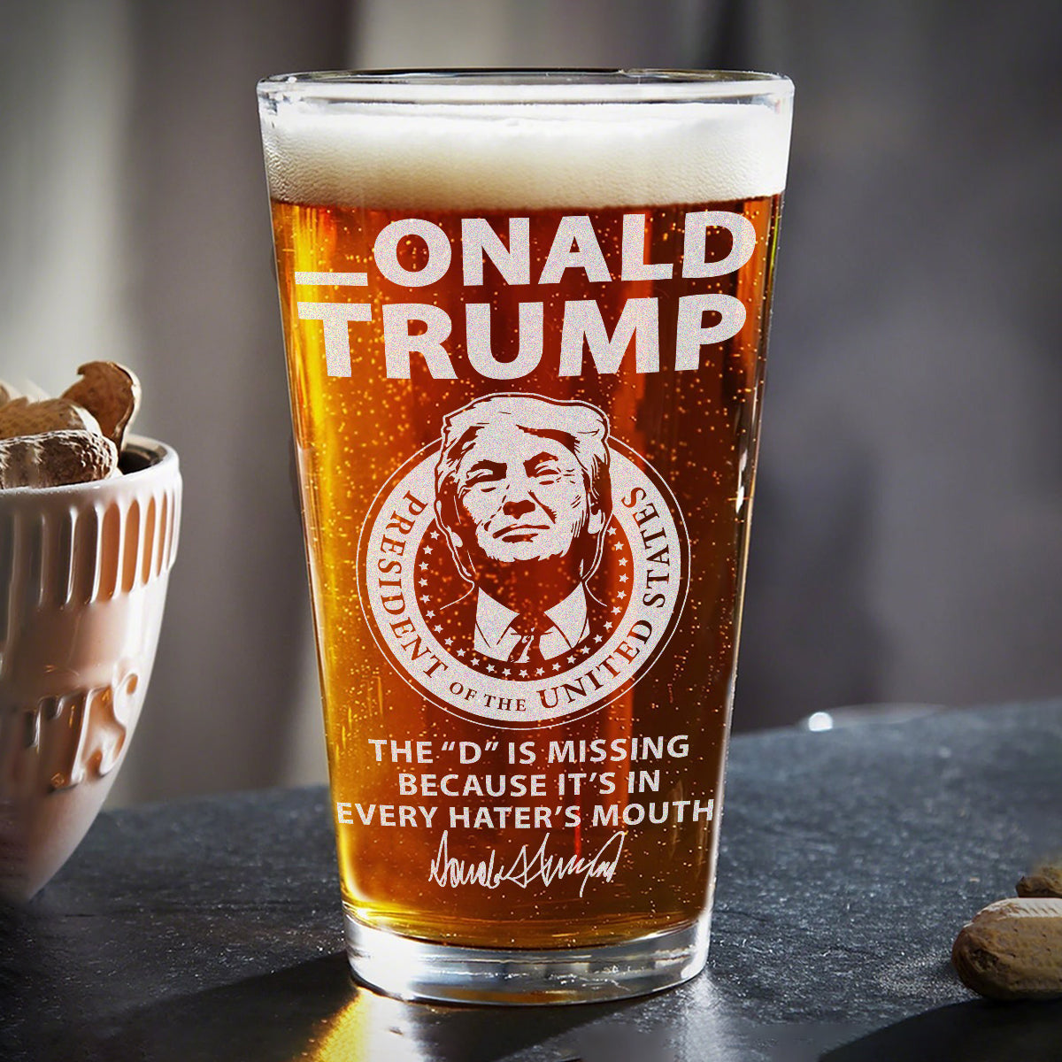 Donald Trump President Of The United State Print Beer Glass DM01 62651