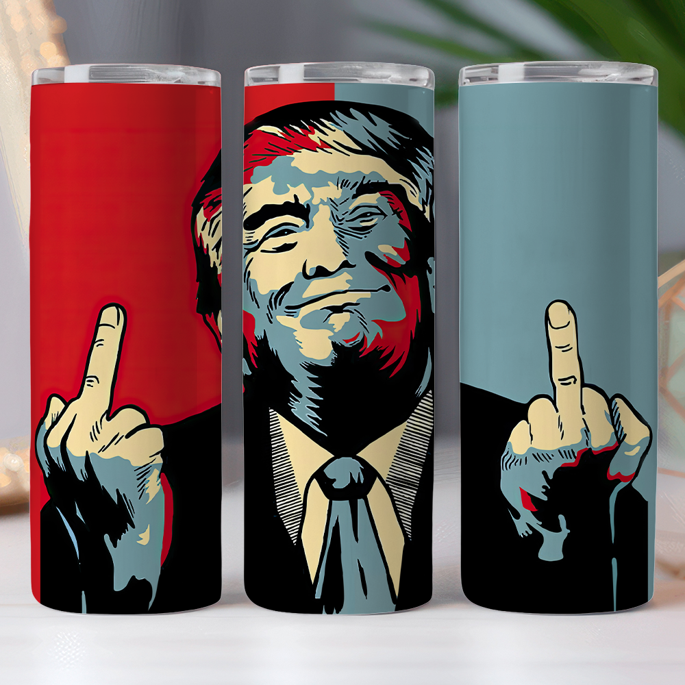 Middle Finger Trump 2024 Skinny Tumbler DM01 62837