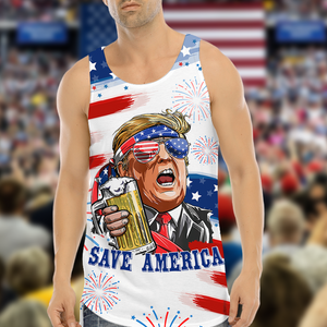 Trump Make America Great Again Trump Independence Day Tanktop TH10 N304 62829