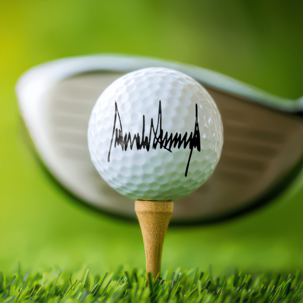 Donald Trump Signature Golf Gift, White Golf Ball TH10 64627
