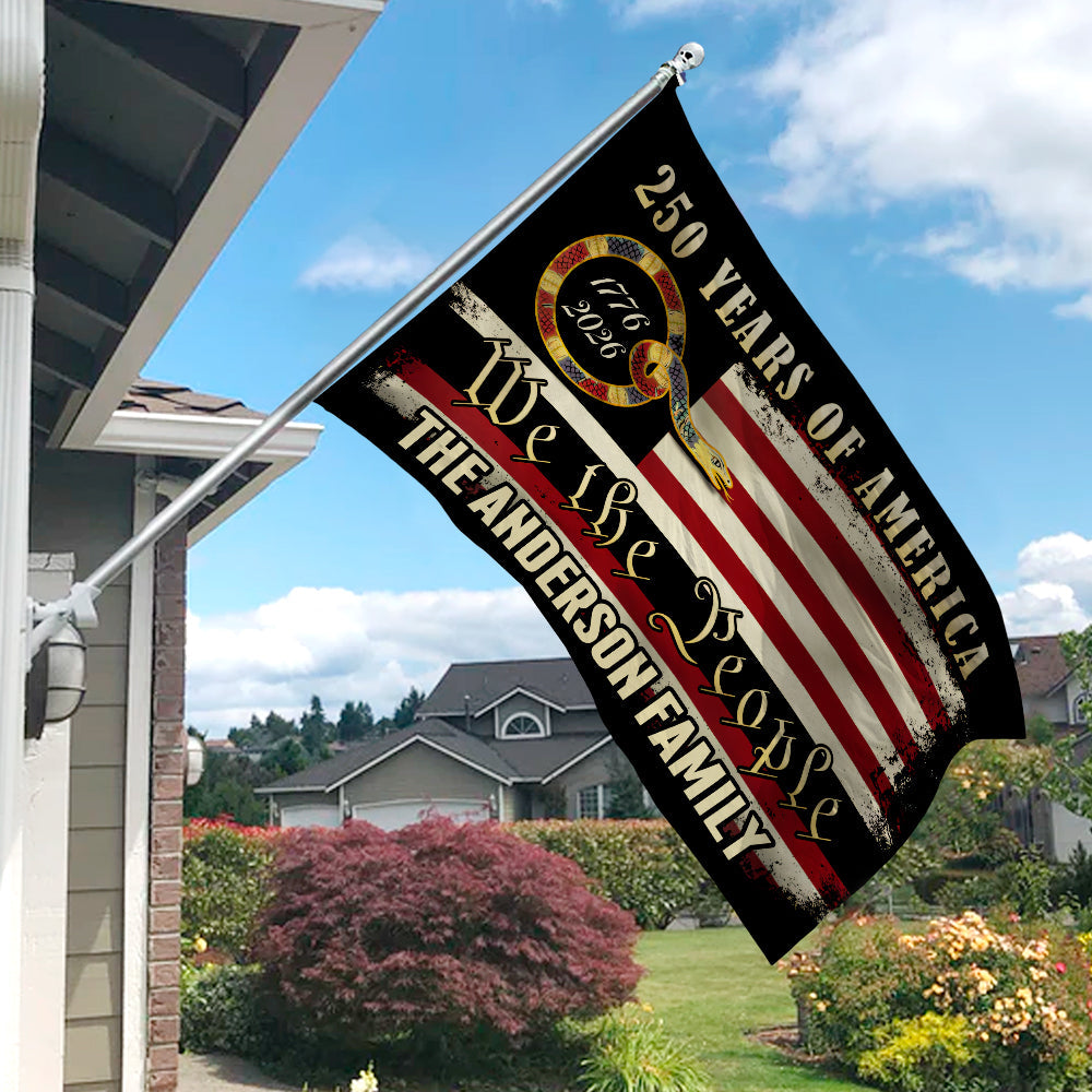 Personalized 250 Years Of America - We The People Banner House Flag HO82 900972