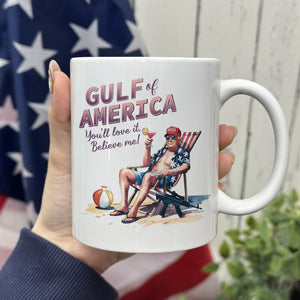 Donald Trump Chilly Gulf of America Ocean White Mug LM32 65289