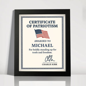 Custom Name Boldly Standing Up For Truth And Freedom Picture Frame HO82 66008