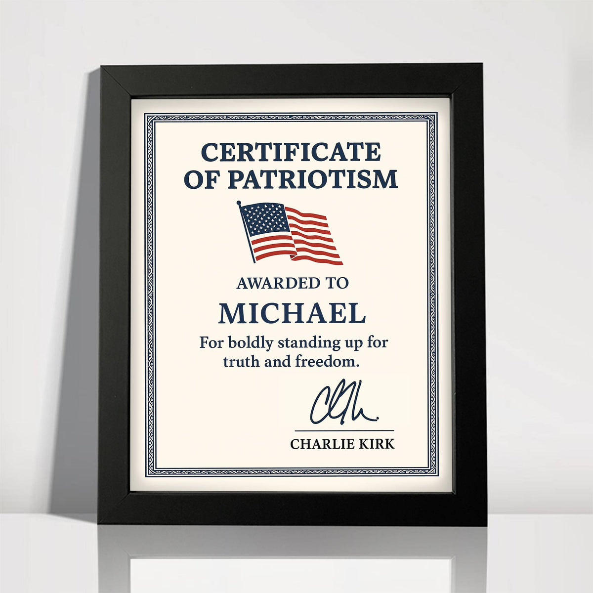 Custom Name Boldly Standing Up For Truth And Freedom Picture Frame HO82 66008