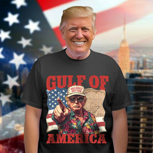 Gulf of Mexico to Gulf of America, President Trump Gulf of America Dark Shirt HA75 64334