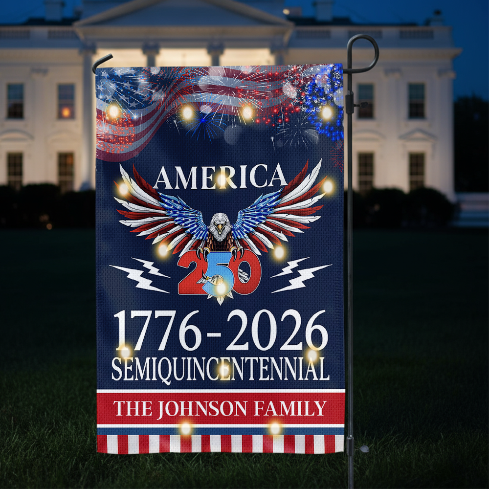 250 Years America Semiquincentennial Solar Led Garden Flag CH07 899130