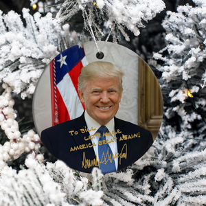 President Donald Trump Photo Ceramic Ornament TH10 63551