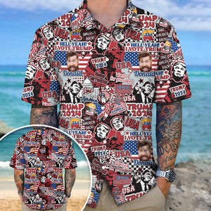 Custom Photo Trump 2024 Hawaii Shirt N369 62567