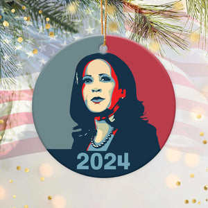 Kamala Harris 2024 Political In Shepard Fairy Style Ceramic Ornament HO82 65142