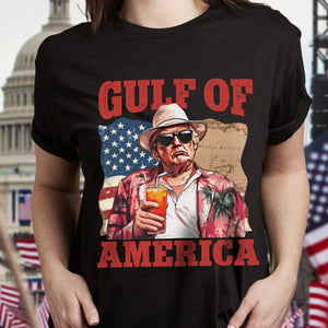 President Trump Gulf of America, Gulf of Mexico to Gulf of America Dark Shirt HA75 64330