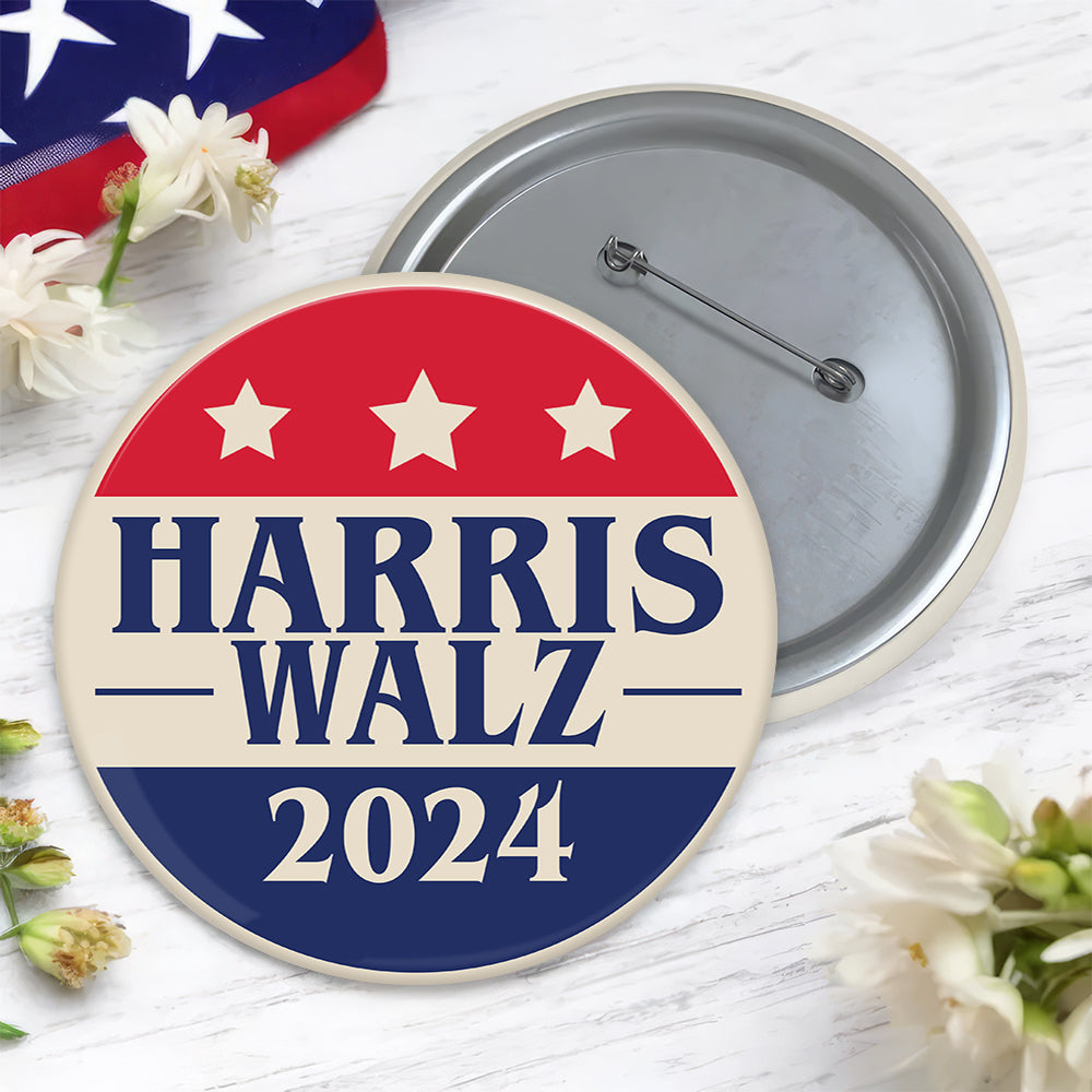 Kamala Harris Tim Walz 2024 Presidential Election Pin Button HO82 65132