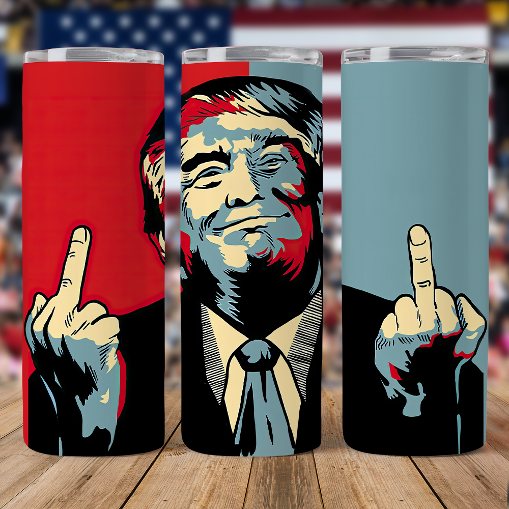 Middle Finger Trump 2024 Skinny Tumbler DM01 62837