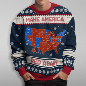 Trump Make America Red Again Ugly Sweater HA75 63868