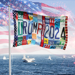 Donald Trump 2024 Double-Sided Flag DM01 62939