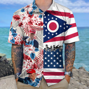 Custom Trump With State Flag Hawaiian Shirt TH10 62543