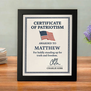 Custom Name Boldly Standing Up For Truth And Freedom Picture Frame HO82 66008