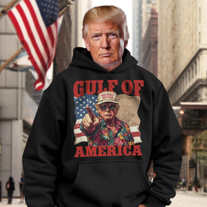 Gulf of Mexico to Gulf of America, President Trump Gulf of America Dark Shirt HA75 64334