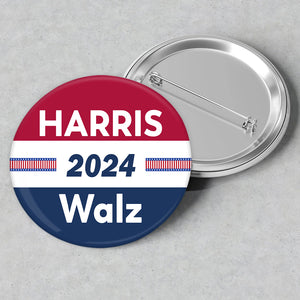 Harris Walz 2024 Democratic Pin Button Personalized Gift HO82 65136