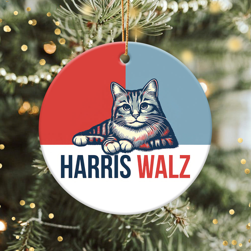 Harris Walz 2024 Obviously - Kamala Harris For President 2024 Ceramic Ornament HA75 63454