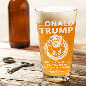 Donald Trump President Of The United State Print Beer Glass DM01 62651