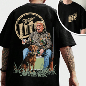 Custom Trump Photo Duck Hunting Dark Shirt TH10 63581