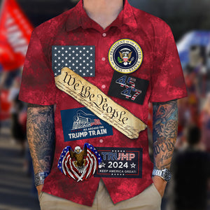 We The People Stand With Trump 2024 Hawaii Shirt HA75 63340