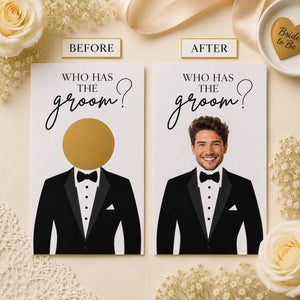Personalized Who Has The Groom Scratch Off Game Card – Bridal Shower Scratch Off, Bachelorette Games, Groom Scratch Off, Wedding HO82 903100