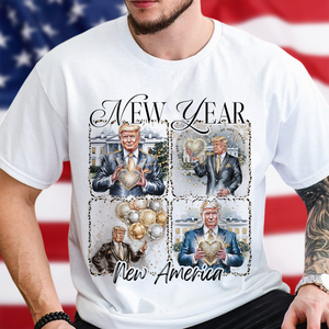 New Year New America Trump 2025 Disco Ball Bright Shirt HA75 67126