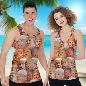 Funny Donald Trump Face Tanktop TH10 N304 62835