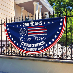 Custom Family Name We The People America 250 Years Non-Pleated Fan Flag CH07 910240