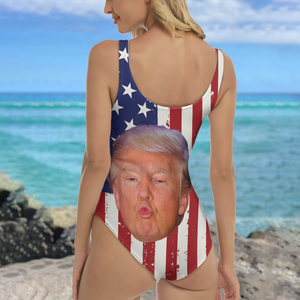 Custom Photo Trump Funny Face Swimsuit TH10 62499