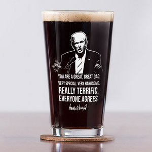 Great Grandpa Great Dad Trump Print Beer Glass DM01 62653