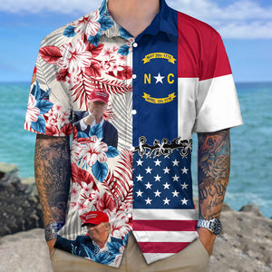 Custom Trump With State Flag Hawaiian Shirt TH10 62543