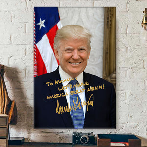 President Donald Trump Photo Picture Frame TH10 62957