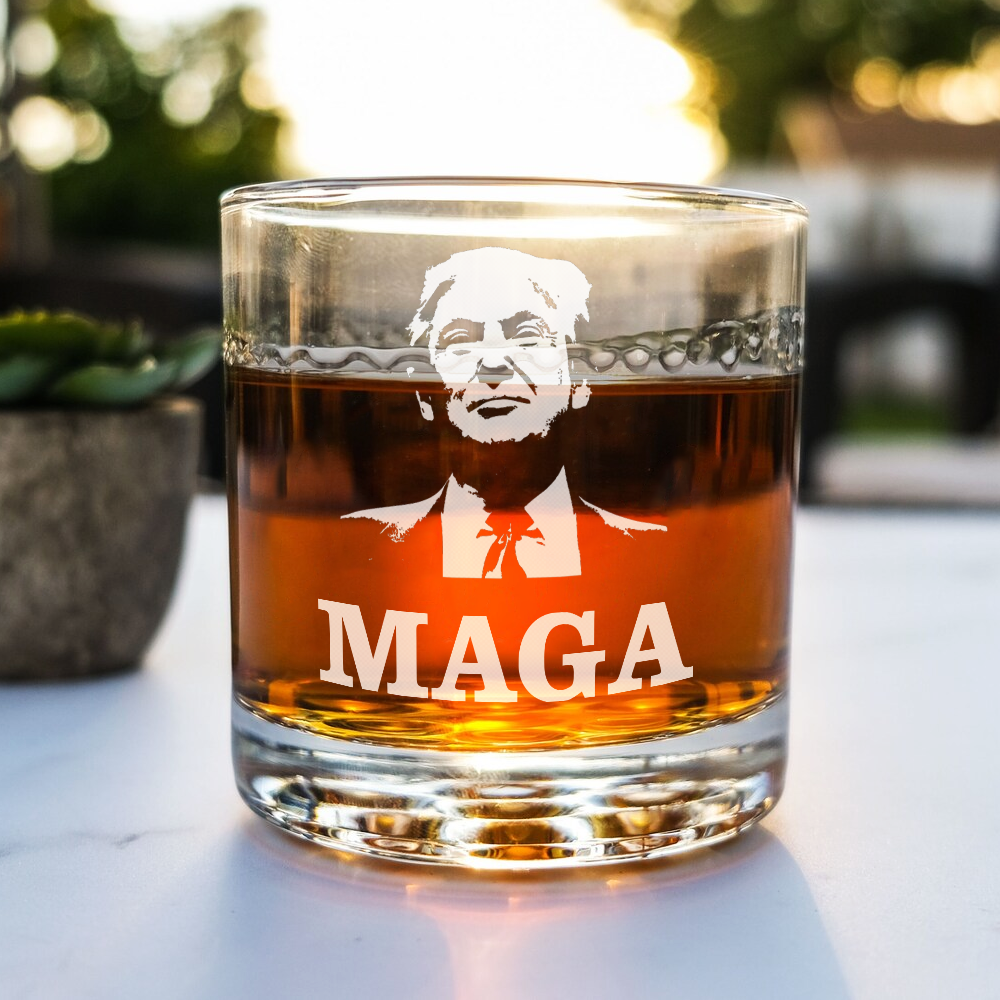 Trump 2024 F**k Your Feelings Personalized Gift Engraved Rock Glass HA75 62536
