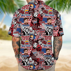 Custom Photo Trump 2024 Hawaii Shirt N369 62567