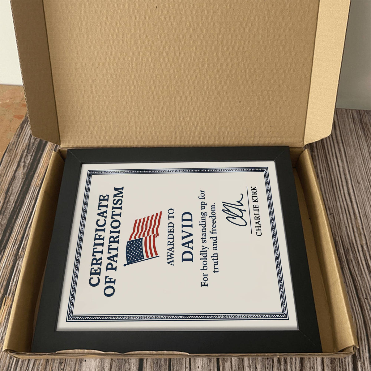 Custom Name Boldly Standing Up For Truth And Freedom Picture Frame HO82 66008