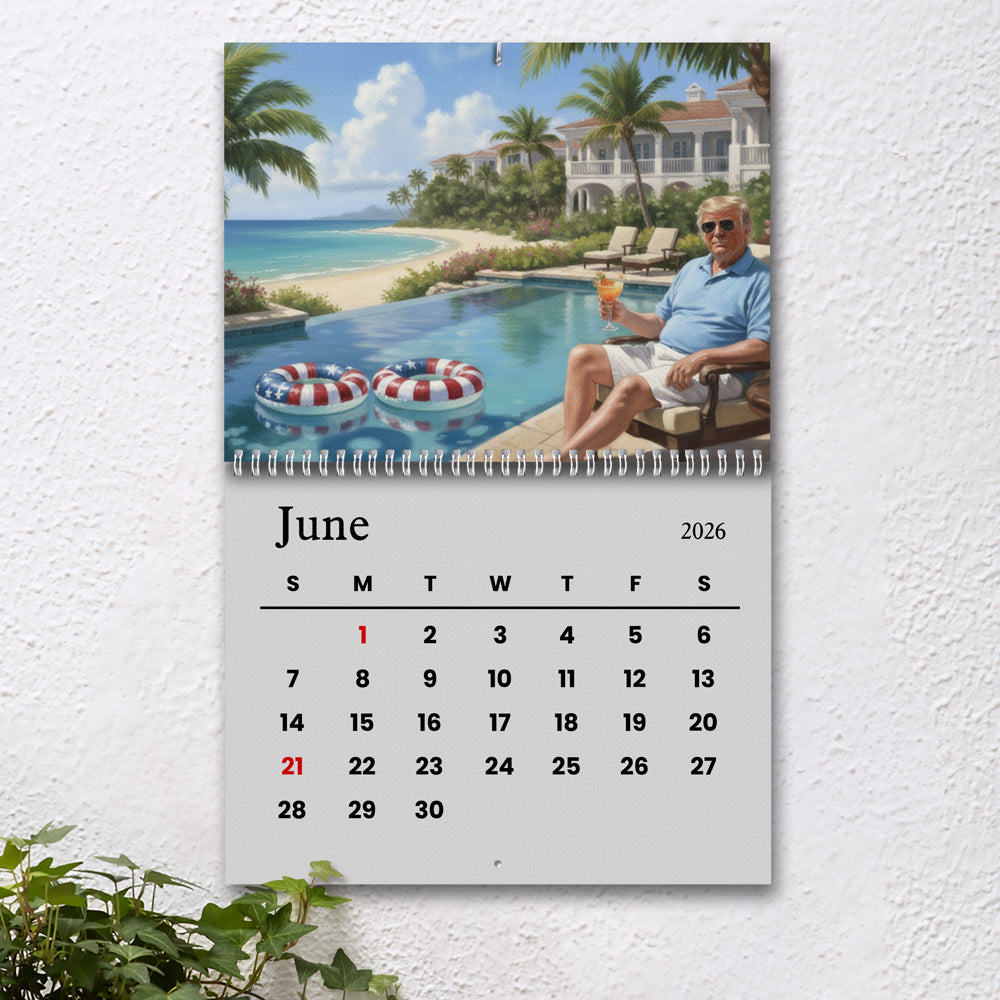 Funny Trump 2026 Wall Calendar CH07 67560