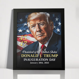 Patriotic Trump Turns Promises Into Action Inauguration Day Picture Frame LM32 65245