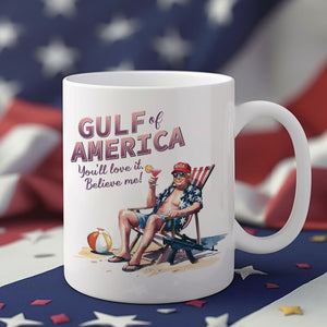 Donald Trump Chilly Gulf of America Ocean White Mug LM32 65289