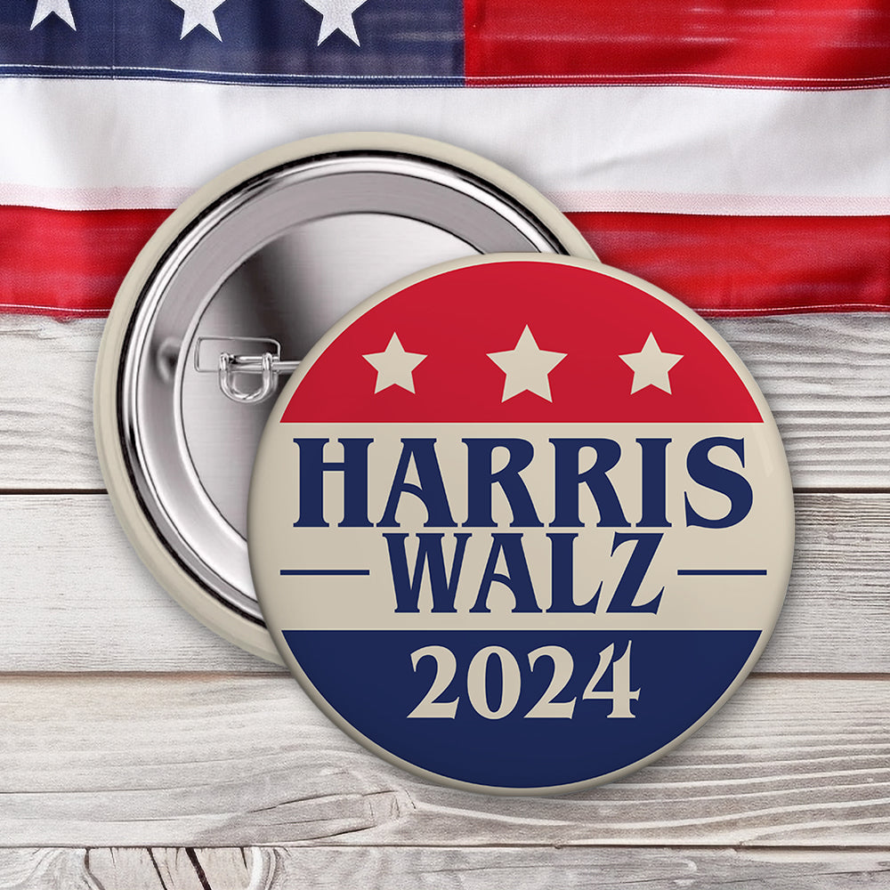 Kamala Harris Tim Walz 2024 Presidential Election Pin Button HO82 65132
