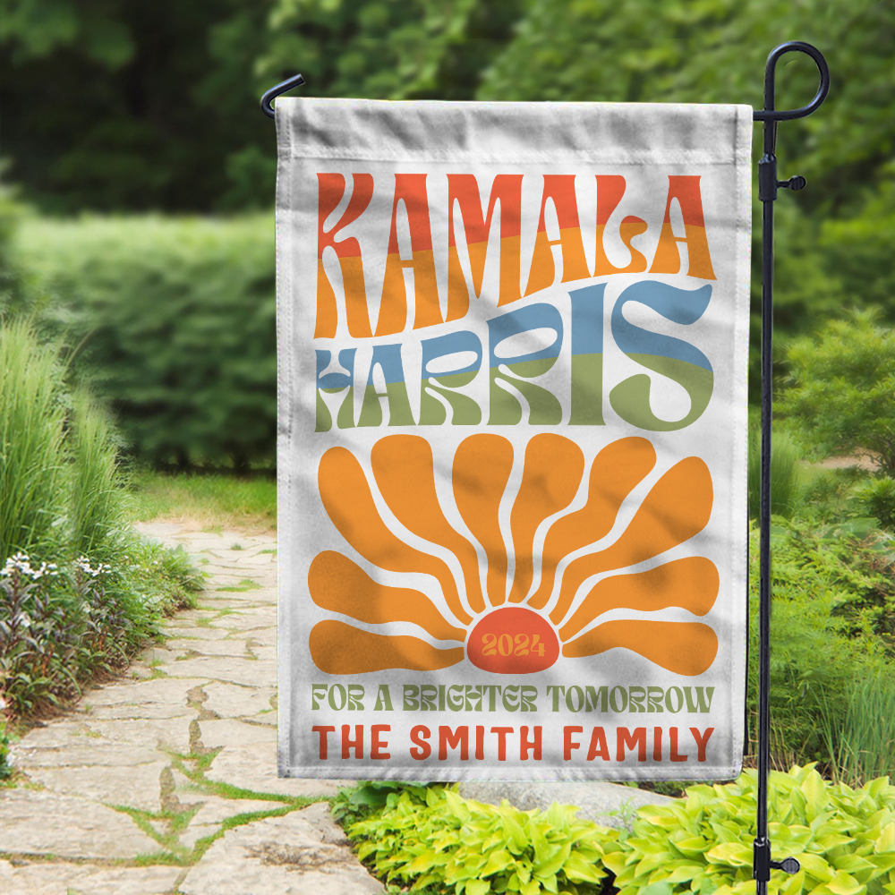 Kamala Harris For A Brighter Tomorrow Vintage Boho Garden Flag HA75 63480